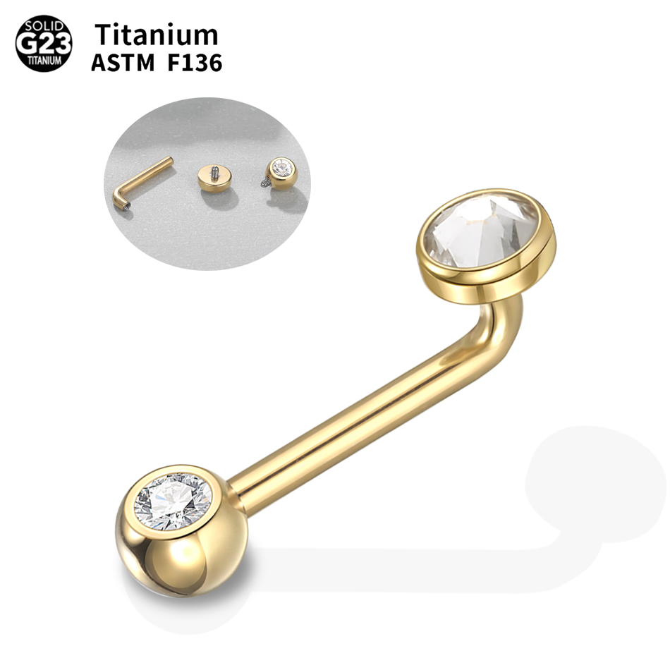 Christina Jewelry & Watches Marguerite Ørestik Forgyldt Sølv - 1/5 adet implant kalitesinde titanyum Christina