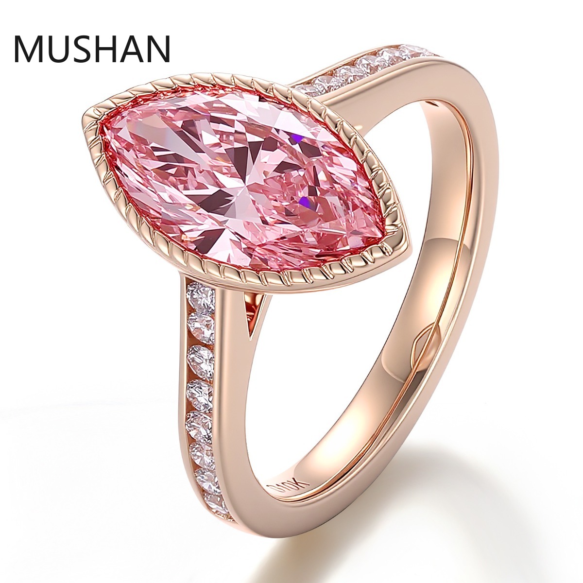 Moissanite Ring - MUSHAN Lüks Özel Tasarım 14K 18K