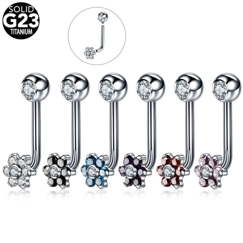 Christina Jewelry & Watches Marguerite Ørestik Forgyldt Sølv - 1 adet titanyum Christina piercing samimi