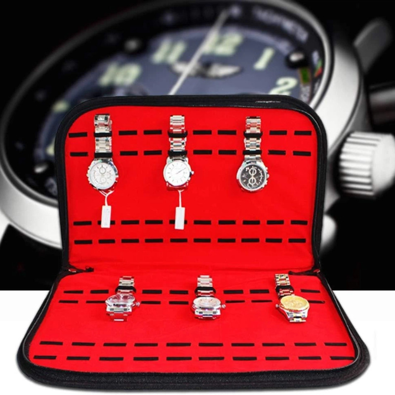 Jewelry Organizer Watches - 20 Bölmeli Saat Saklama Çantası Kullanışlı