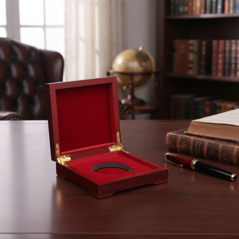 Collectors Coins Jewelry & Watches Of Smithtown Photos - 10*10*3.5cm/12*12*3.5cm Ahşap Para Ekran Organizatör Kutusu
