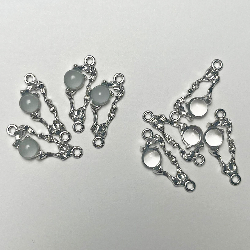 Moon Star Earrings - 10 adet Geometri çinko alaşımı takılar