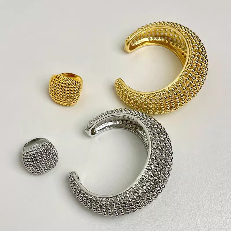 Lüks Boncuklu Dokulu Açık Manş - Minimalist Ring Stackable incelemesi ve fiyatı