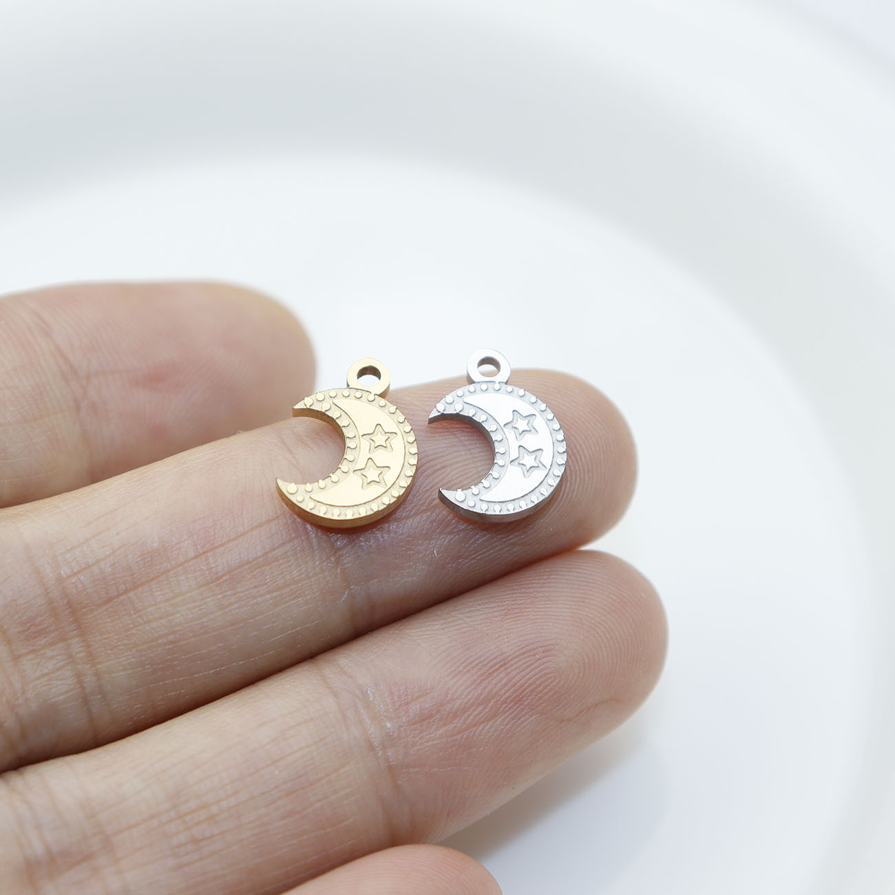 5 adet Paslanmaz Çelik Ay Yüks - Moon Star Earrings incelemesi ve fiyatı