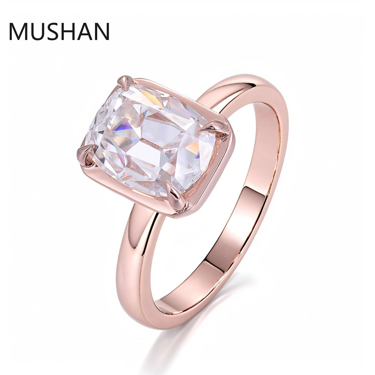 MUSHAN Lüks Özel Tasarım 14K 1 - Moissanite Ring incelemesi ve fiyatı