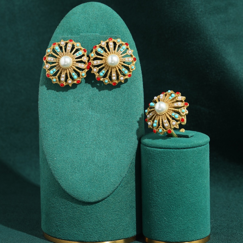 Kadınlar İçin Vintage Oyuk Ayç - Turquoise Stone Ring incelemesi ve fiyatı