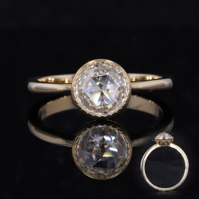 10 Ayar Sarı Altın Nişan Yüzüğ - Moissanite Ring incelemesi ve fiyatı
