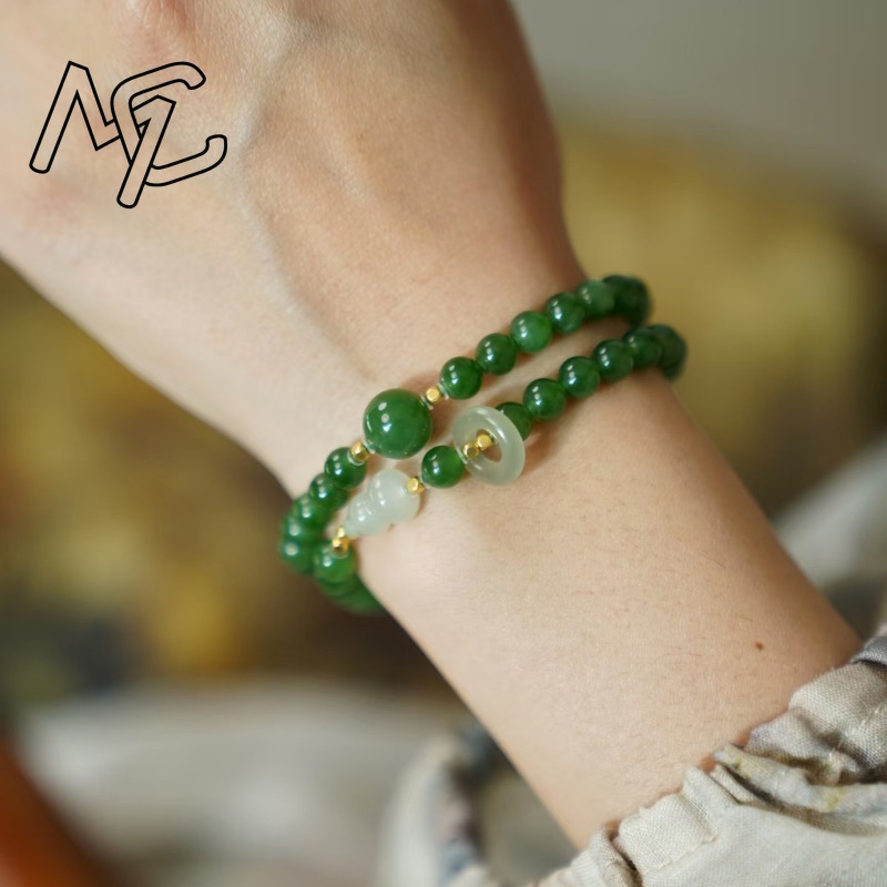 Doğal Yeşim Yeşili Çift Dairel - Charm Bracelet Beads incelemesi ve fiyatı