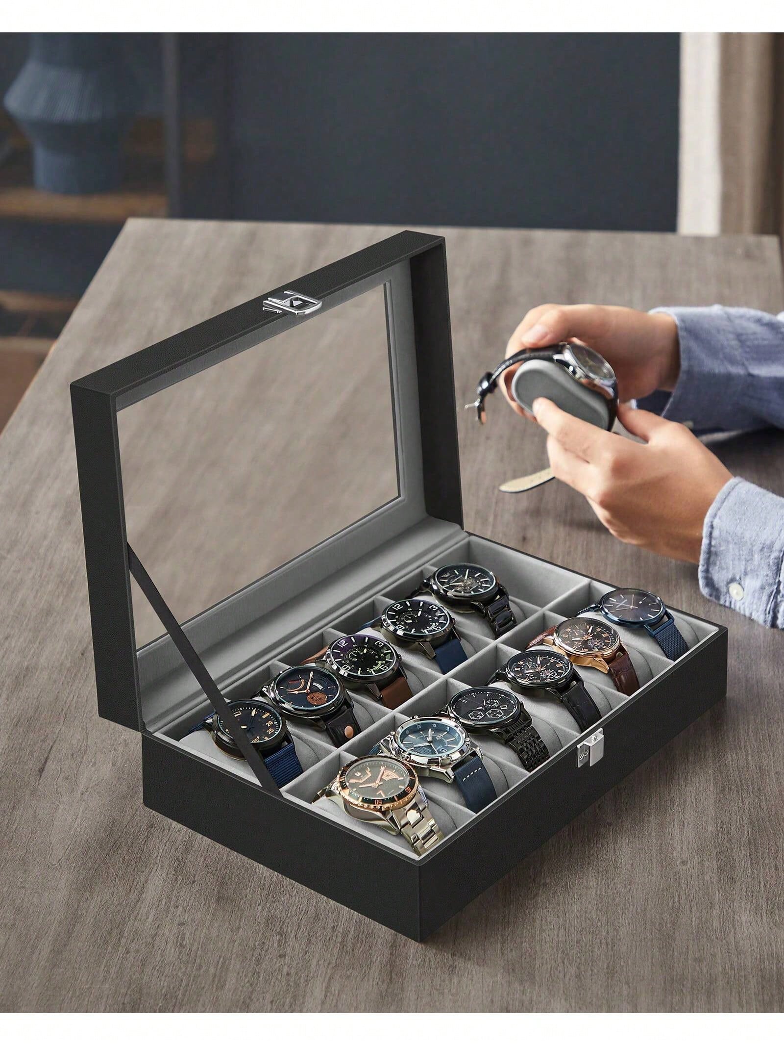 12 Yuvalı Kilitlenebilir Saat  - Jewelry Organizer Watches incelemesi ve fiyatı