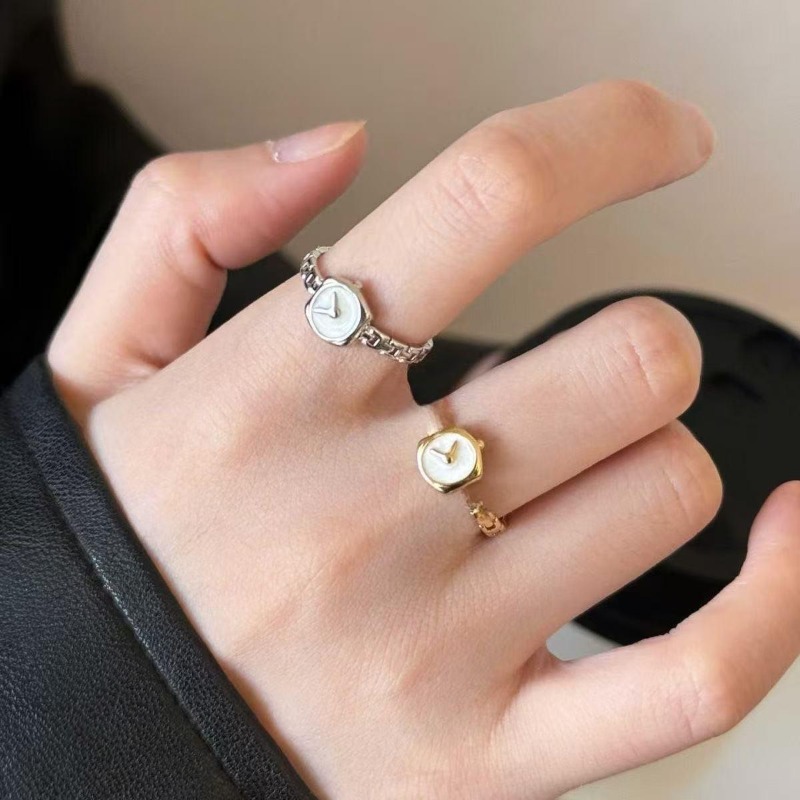 Benzersiz Saat Şeklinde Açılır - Minimalist Ring Stackable incelemesi ve fiyatı