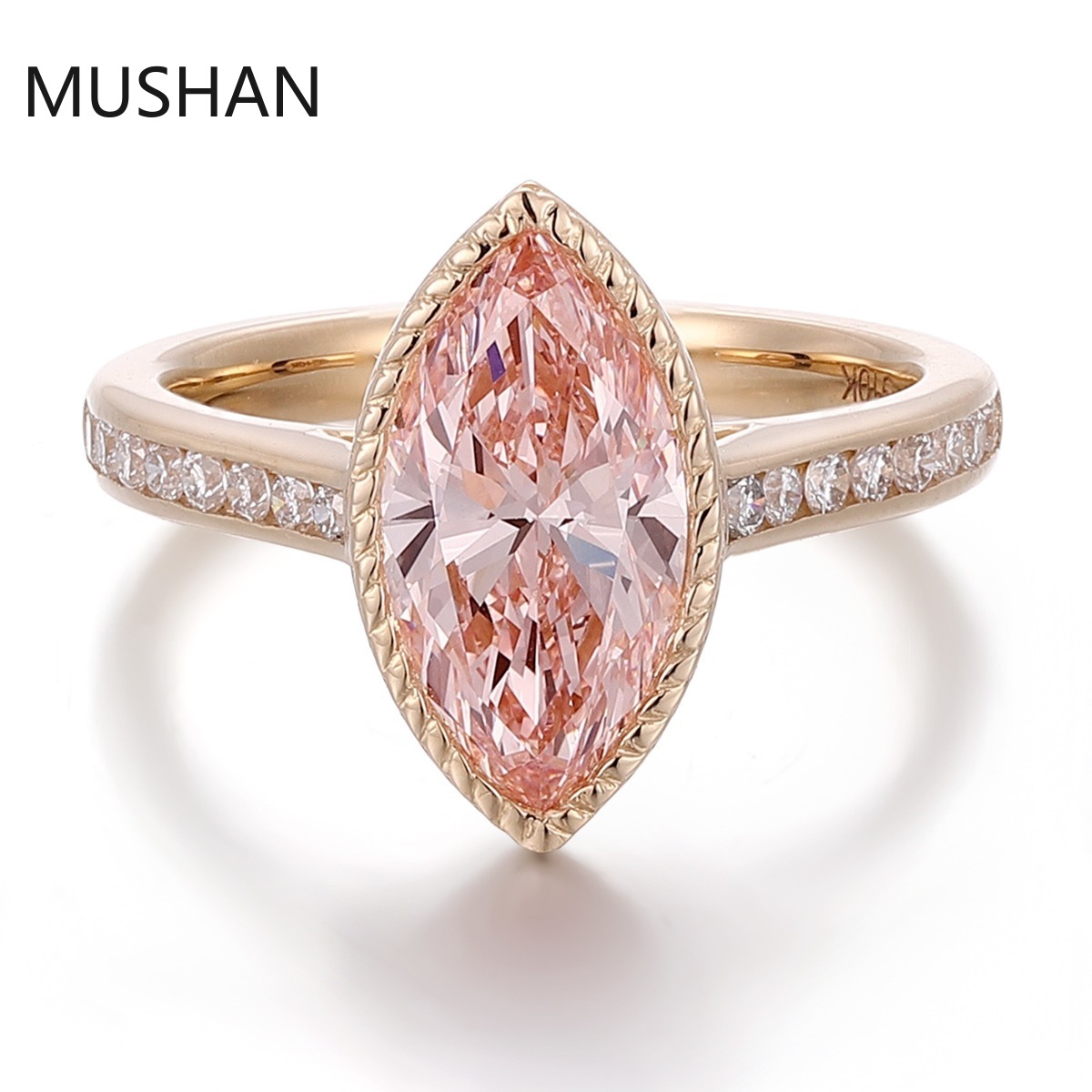 MUSHAN Lüks Özel Tasarım 14K 1 - Moissanite Ring incelemesi ve fiyatı