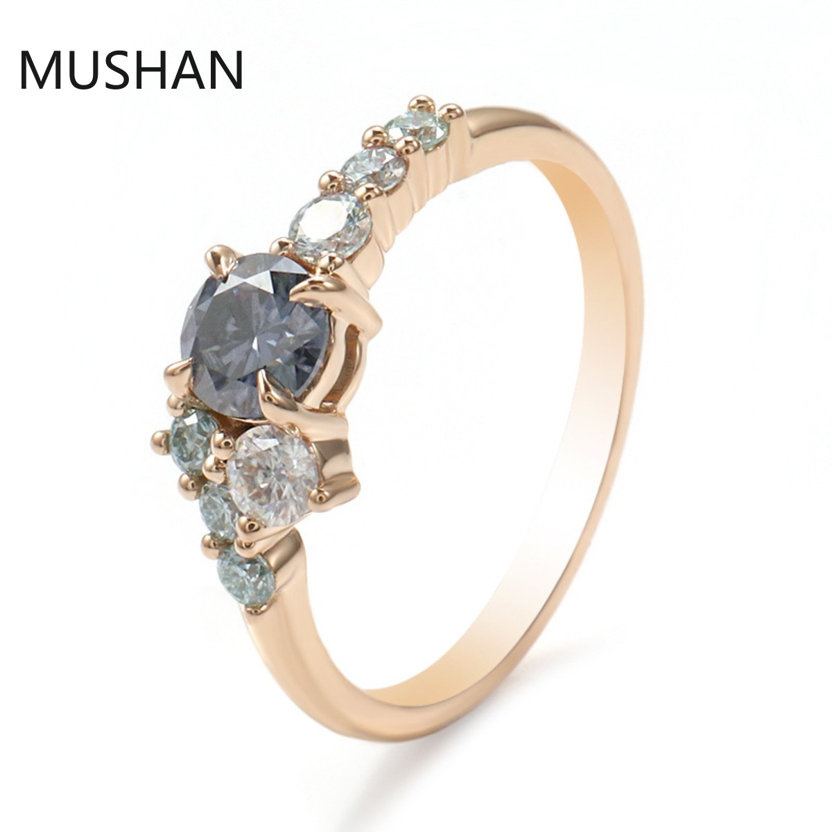 MUSHAN Lüks Özel Tasarım 14K 1 - Moissanite Ring incelemesi ve fiyatı