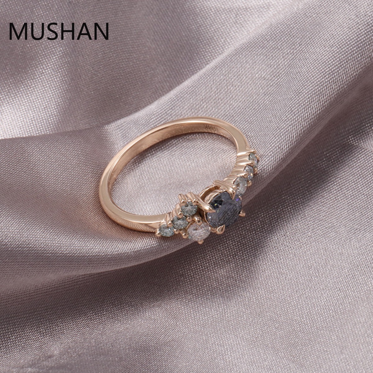MUSHAN Lüks Özel Tasarım 14K 1 - Moissanite Ring incelemesi ve fiyatı
