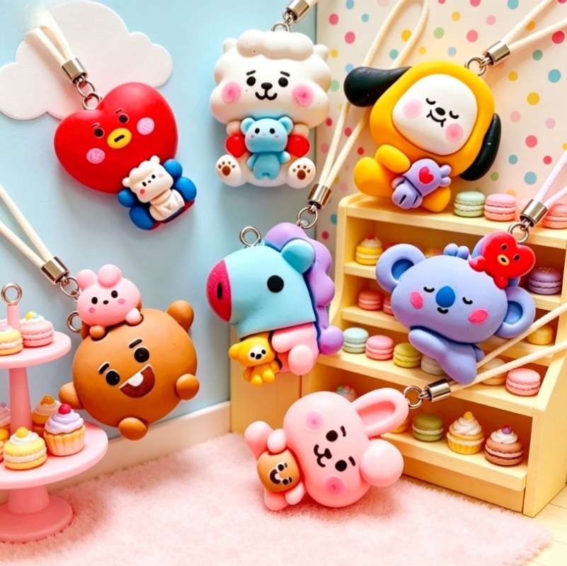 7 adet BT21 Reçine Karikatür F - Charm Bracelet Beads incelemesi ve fiyatı