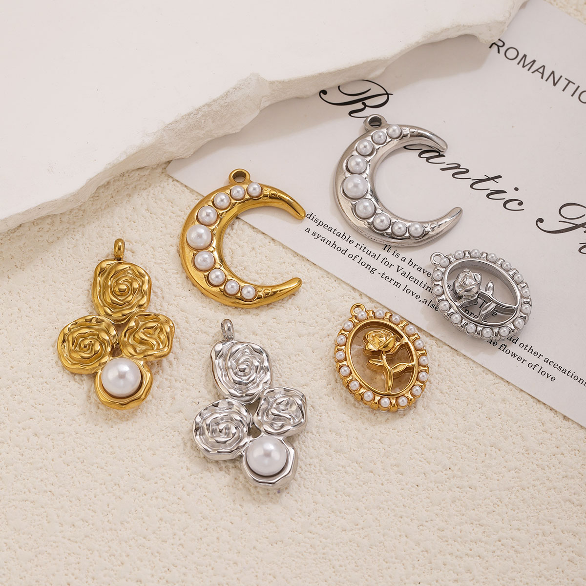 5 adet paslanmaz çelik 18K alt - Moon Star Earrings incelemesi ve fiyatı
