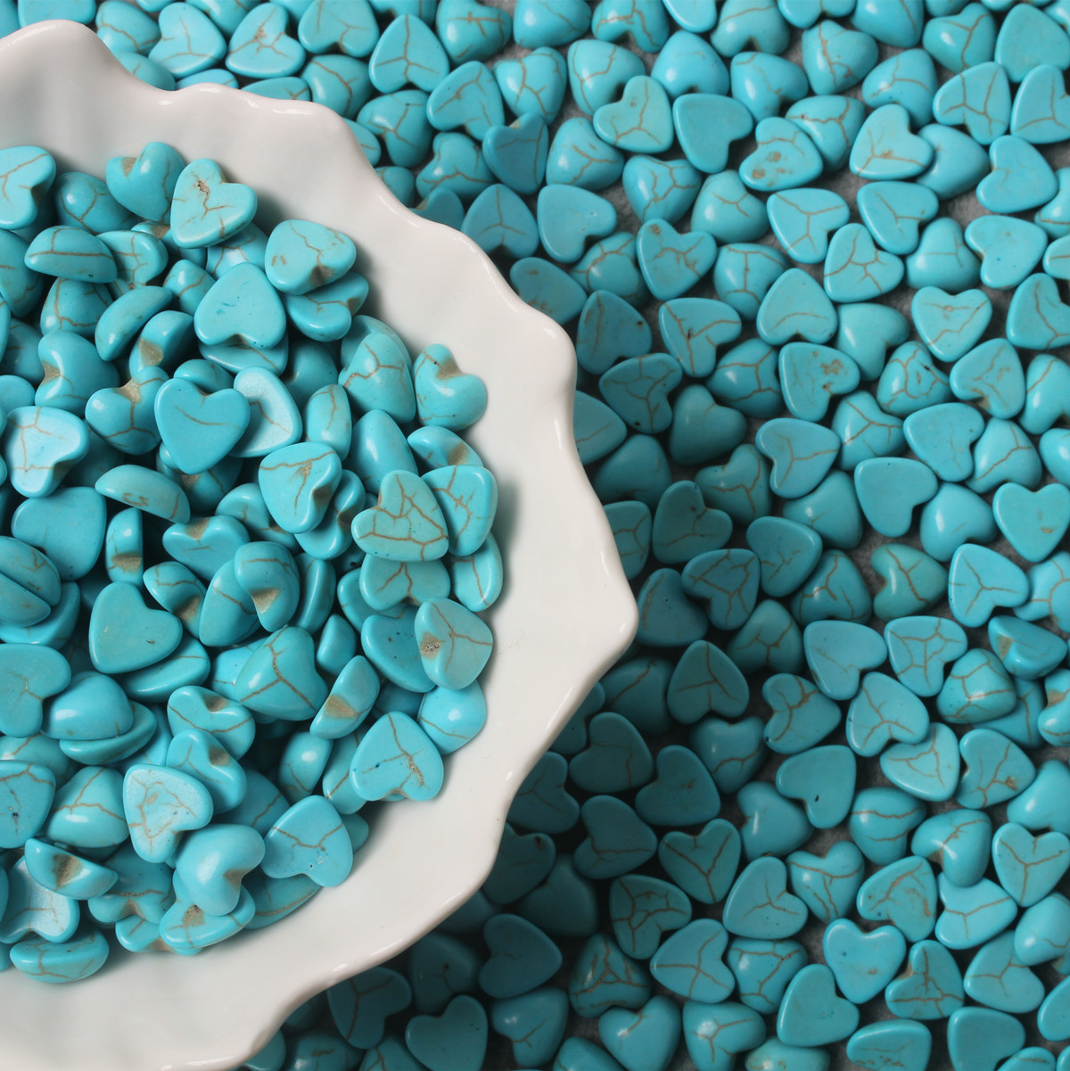 100 adet Düz Mavi Turkuaz Düz  - Turquoise Stone Ring incelemesi ve fiyatı