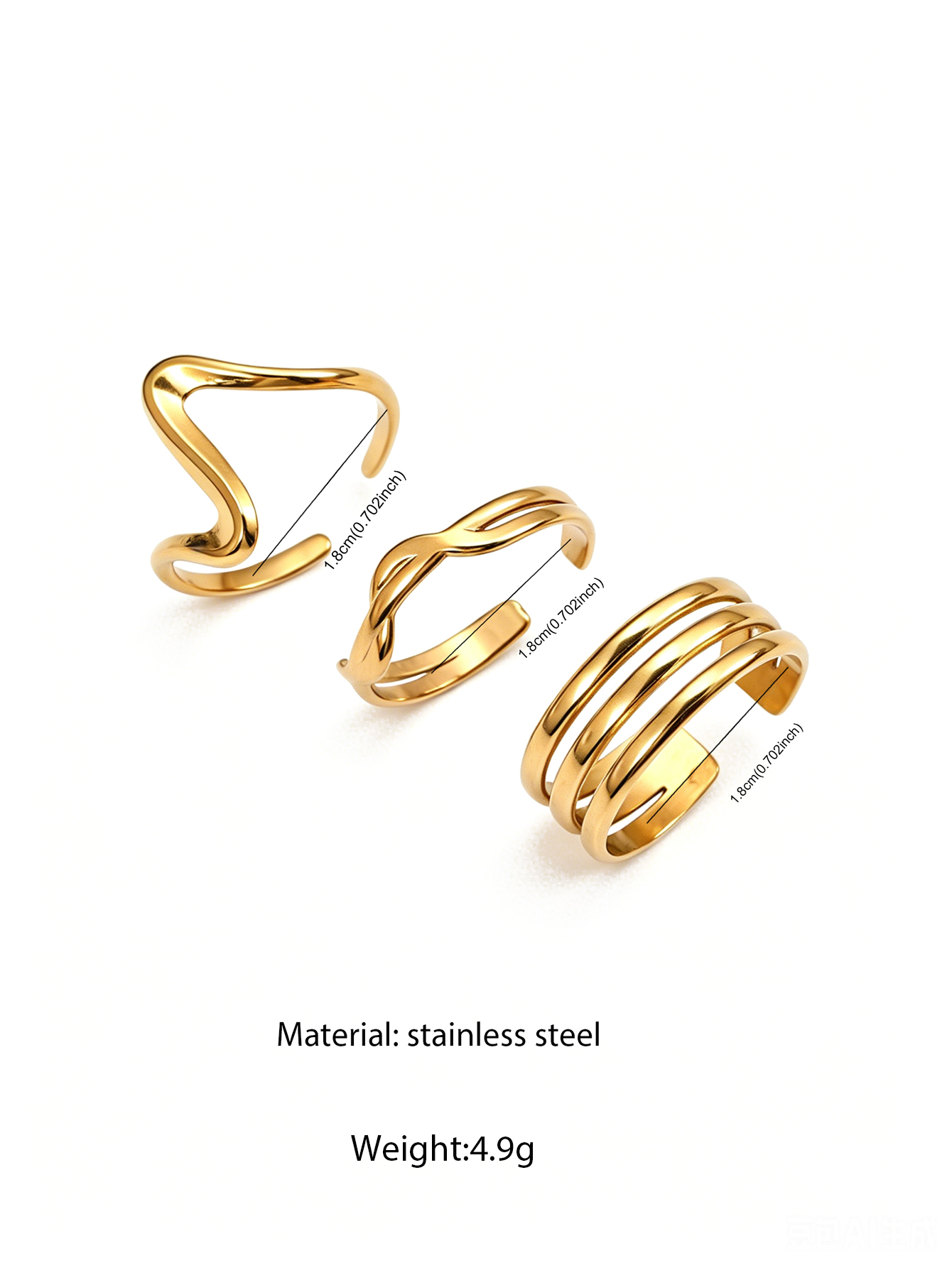 Kadınlar İçin Zarif İstifleneb - Minimalist Ring Stackable incelemesi ve fiyatı