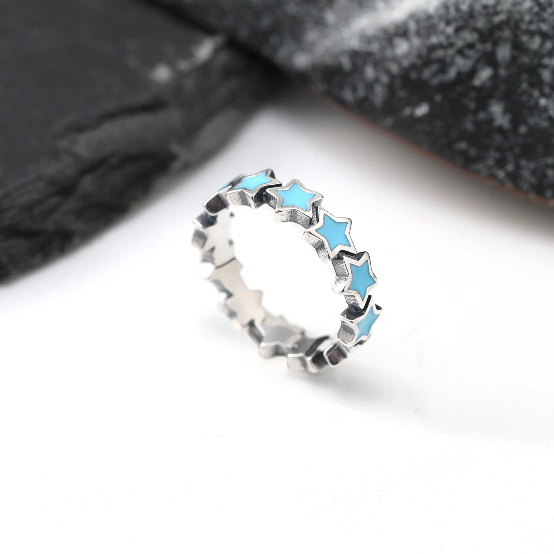 S925 Gümüş Kaplama, Vintage Ta - Minimalist Ring Stackable incelemesi ve fiyatı