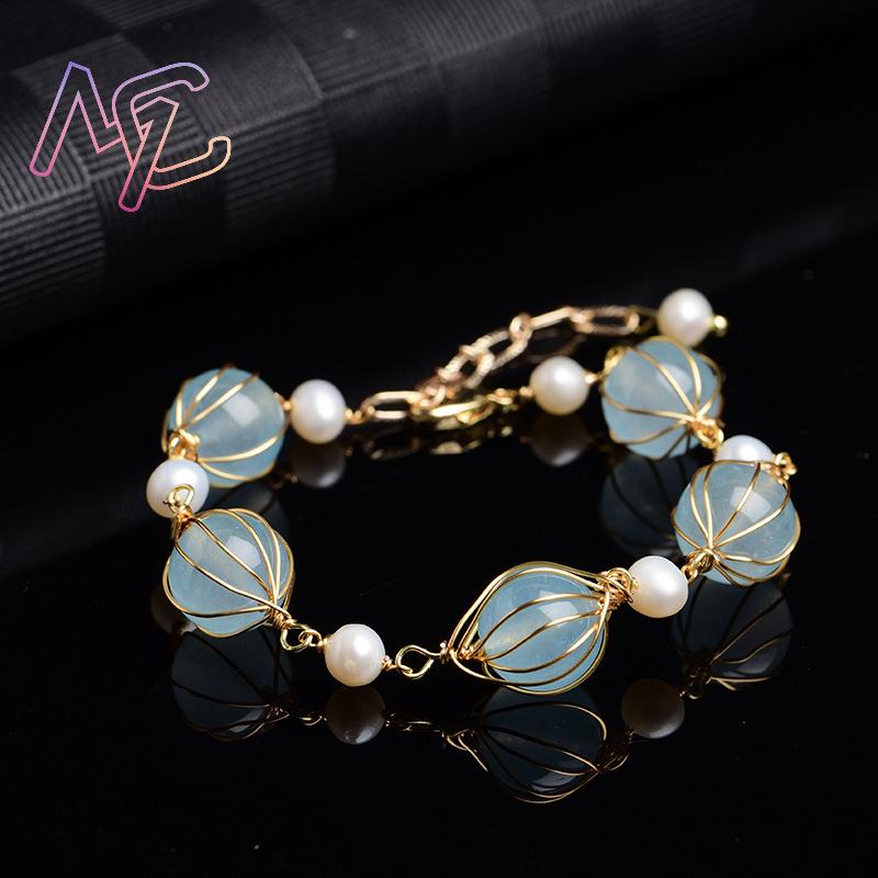 Mavi Doğal Yeşim Boncuk Küpe M - Charm Bracelet Beads incelemesi ve fiyatı