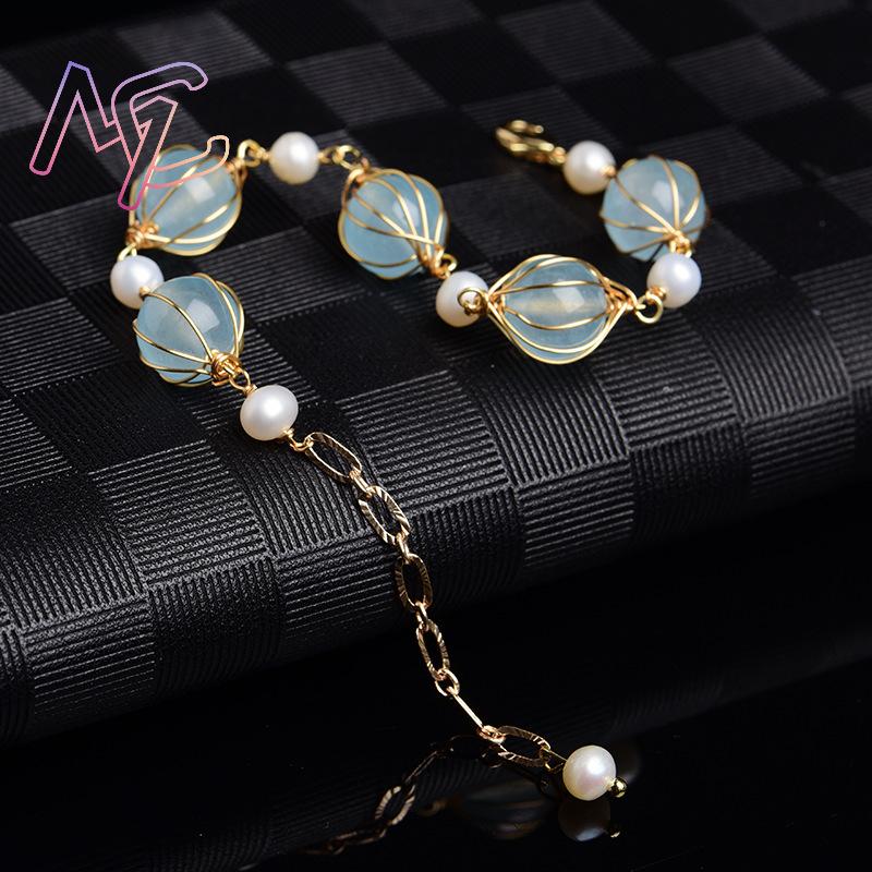 Mavi Doğal Yeşim Boncuk Küpe M - Charm Bracelet Beads incelemesi ve fiyatı