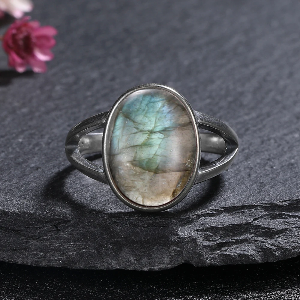 S925 Gümüş Yüzük Büyük 10*14mm - Turquoise Stone Ring incelemesi ve fiyatı