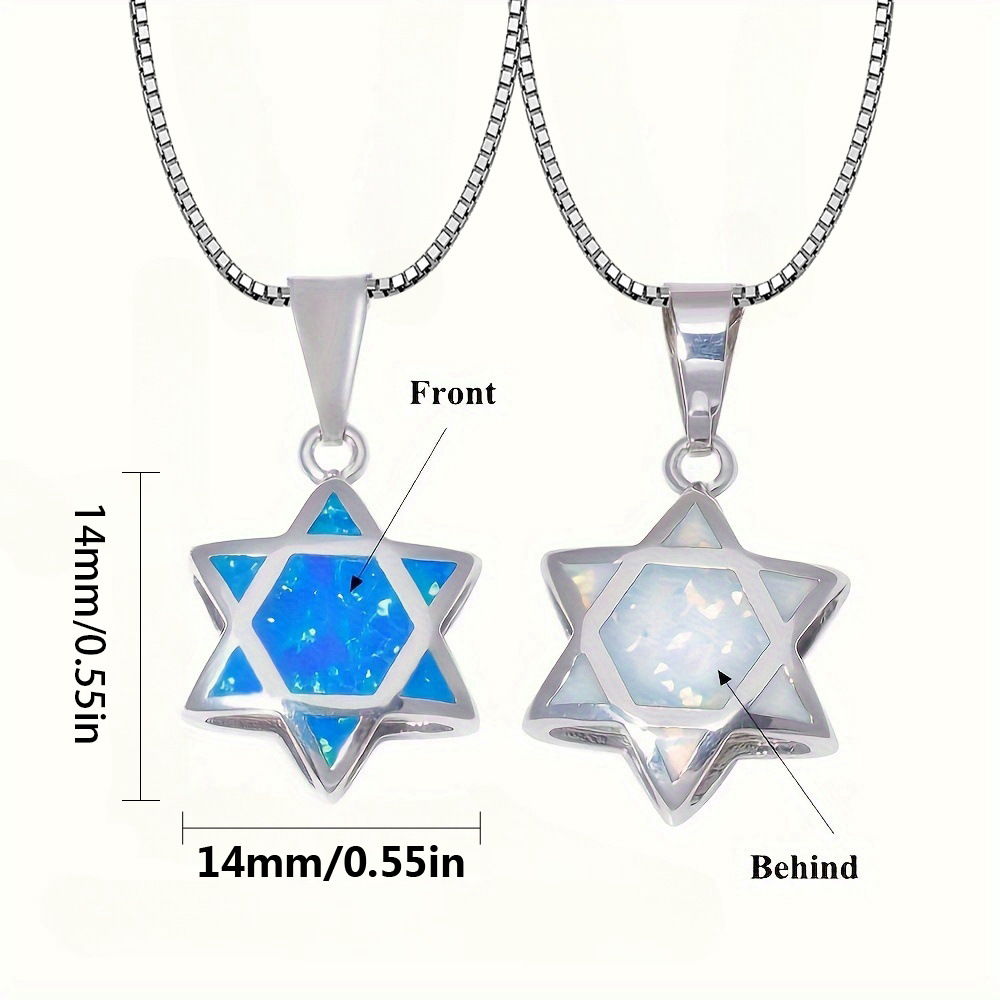 Davut Yıldızı Opal Kolye Ucu T - The Jewelry & Watches incelemesi ve fiyatı