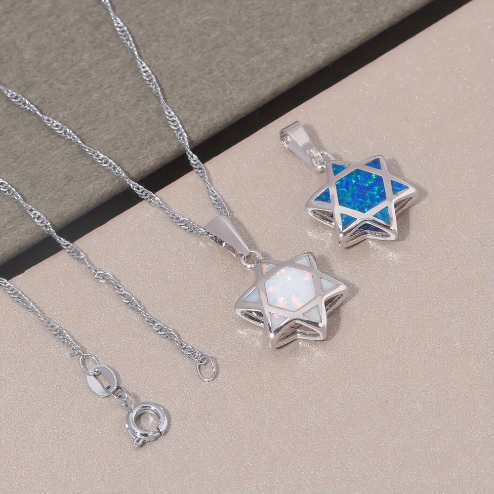 Davut Yıldızı Opal Kolye Ucu T - The Jewelry & Watches incelemesi ve fiyatı