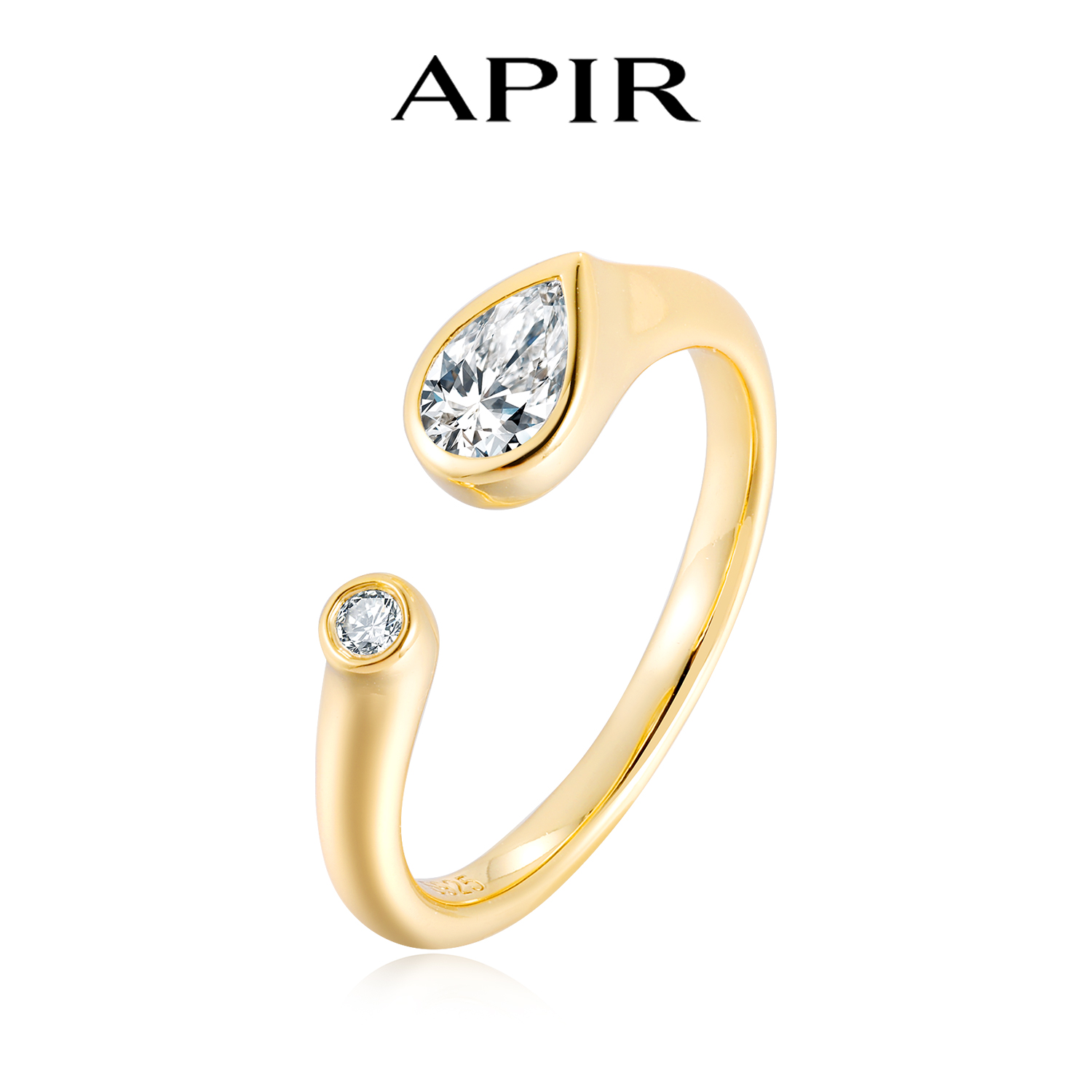 APIR D Renkli Armut ve Yuvarla - Moissanite Ring incelemesi ve fiyatı