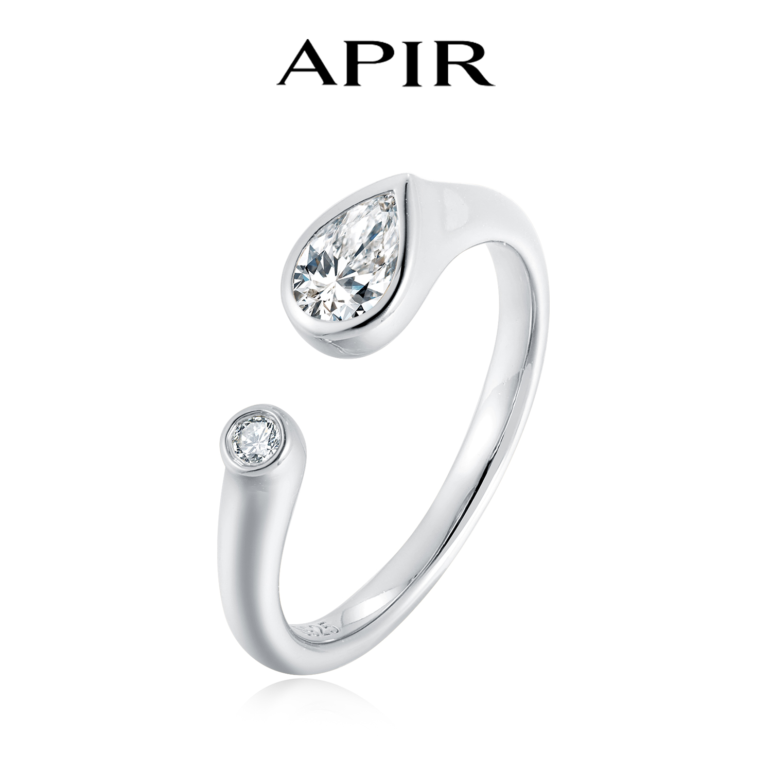 APIR D Renkli Armut ve Yuvarla - Moissanite Ring incelemesi ve fiyatı