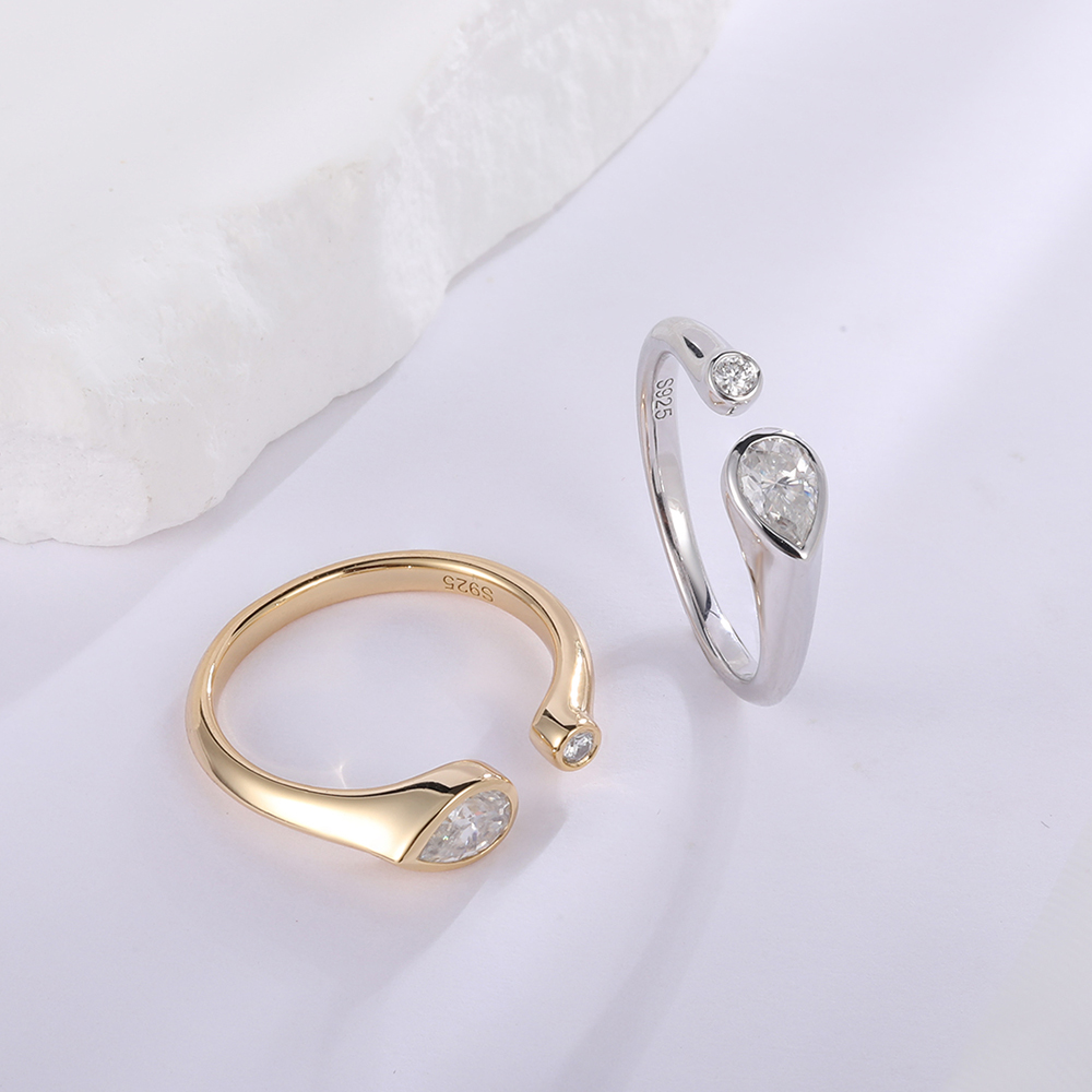 APIR D Renkli Armut ve Yuvarla - Moissanite Ring incelemesi ve fiyatı